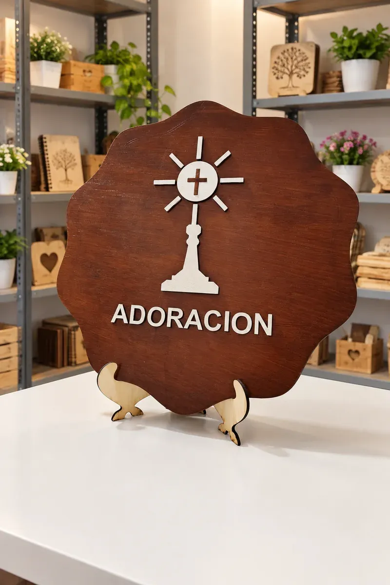 Placa de adoración