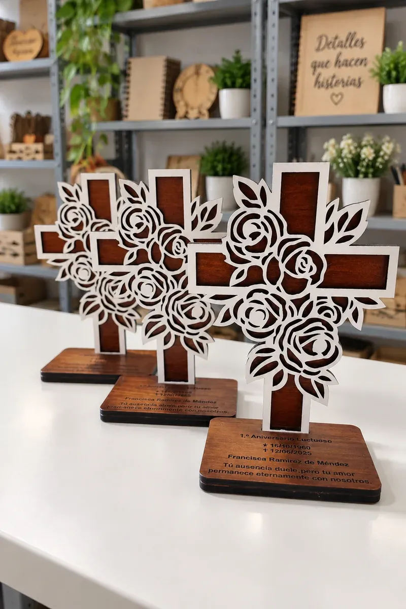 Cruces con flores