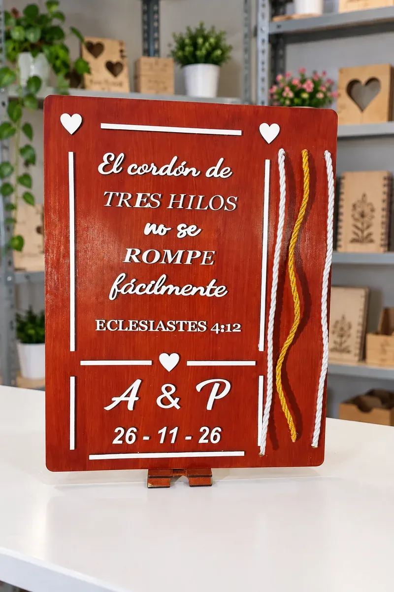 Detalle de boda en el taller